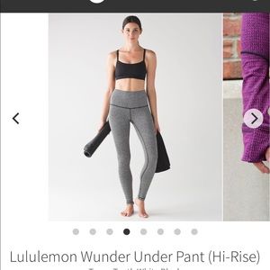 Lululemon Wunder Under (high rise) Tiny Tooth, Size 4